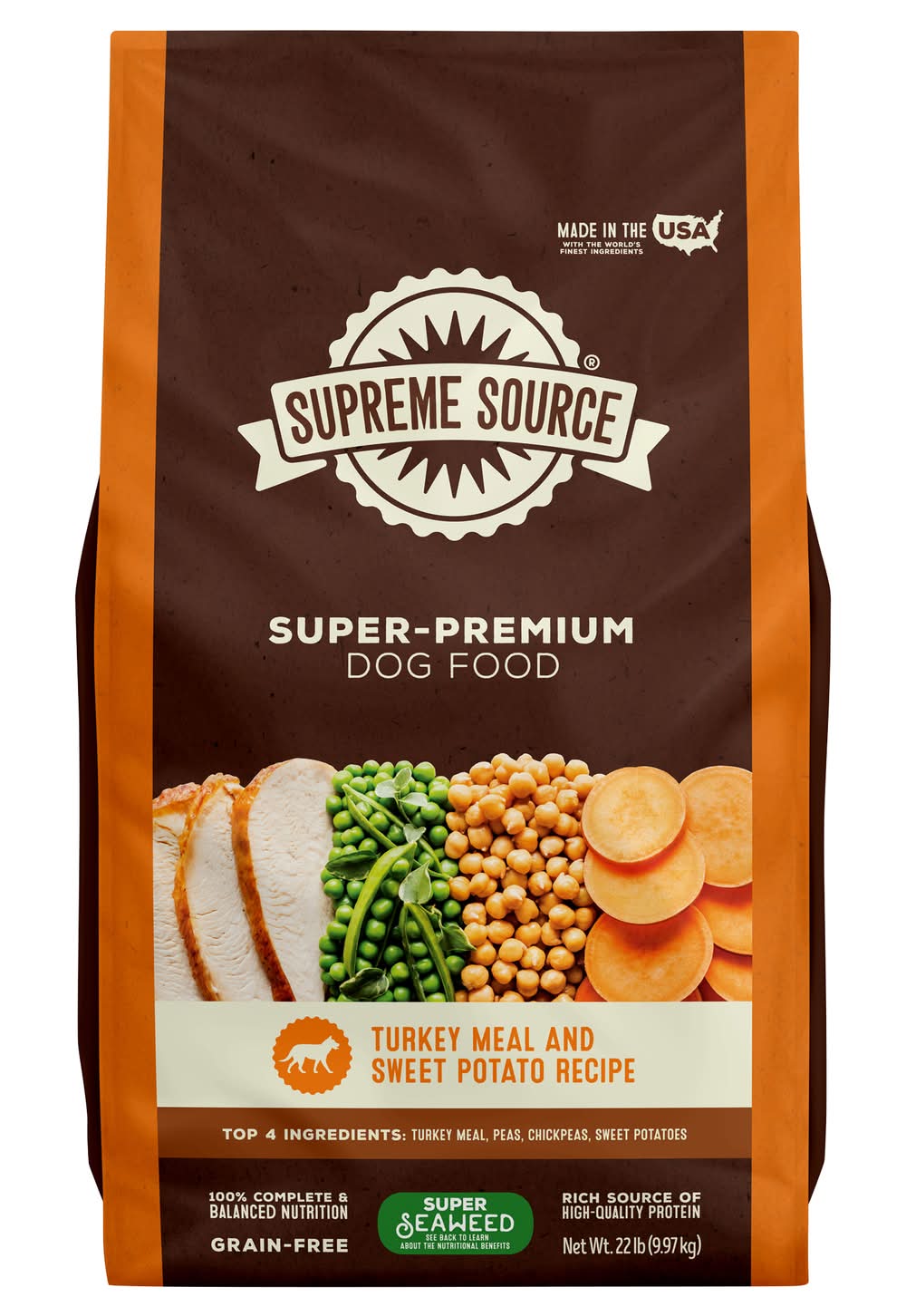 Supreme Source Turkey Meal & Sweet Potato Recipe Dog Food (22 lbs)