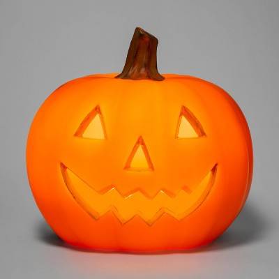 18" Light Up Pumpkin With Timer Orange Halloween Decorative Prop - Hyde & EEK! Boutique™