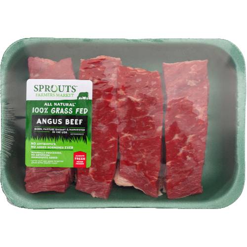 Sprouts 100% Angus Grass-Fed Boneless Beef Short Ribs (Avg. 1.25lb)