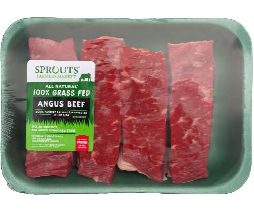 Sprouts 100% Angus Grass-Fed Boneless Beef Short Ribs (Avg. 1.25lb)