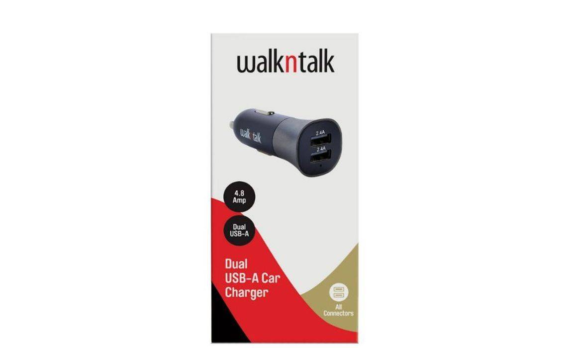 Walkntalk Car Charger Bullet Duel USB 4.8A