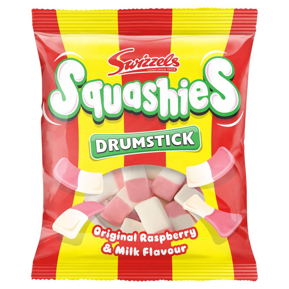 Swizzels Drumstick Squashies Original Raspberry & Milk Flavour 140g