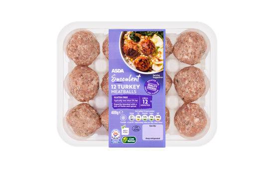 ASDA Succulent 12 Turkey Meatballs