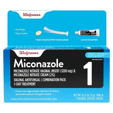Walgreens Miconazole Nitrate Vaginal Insert Antifungal Cream