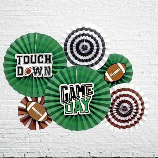 Football Paper Fan Decor Kit By Celebrate It