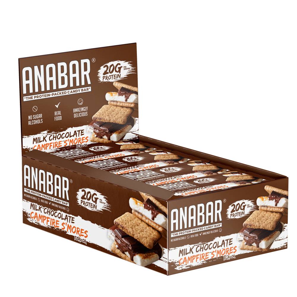 Anabar High Protein Candy Bar (12 ct) (campfire s'mores)