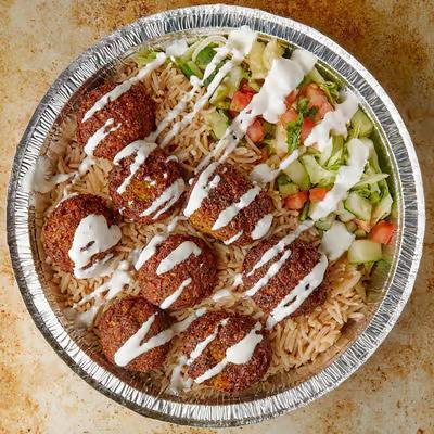 Fresh Falafel Over Rice
