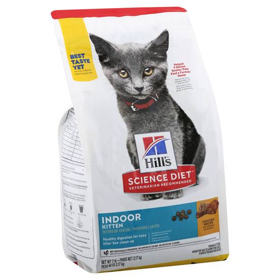 Hill's Science Diet Premium Indoor Kitten Chicken Recipe Cat Food