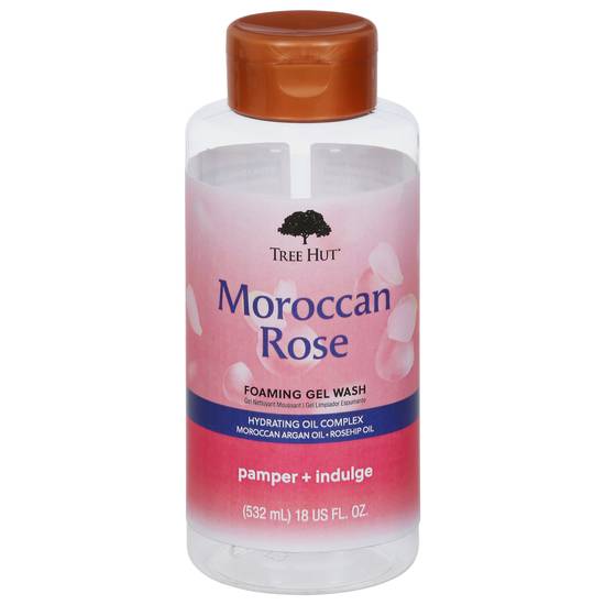 Tree Hut Pamper + Indulge Moroccan Rose Foaming Gel Wash