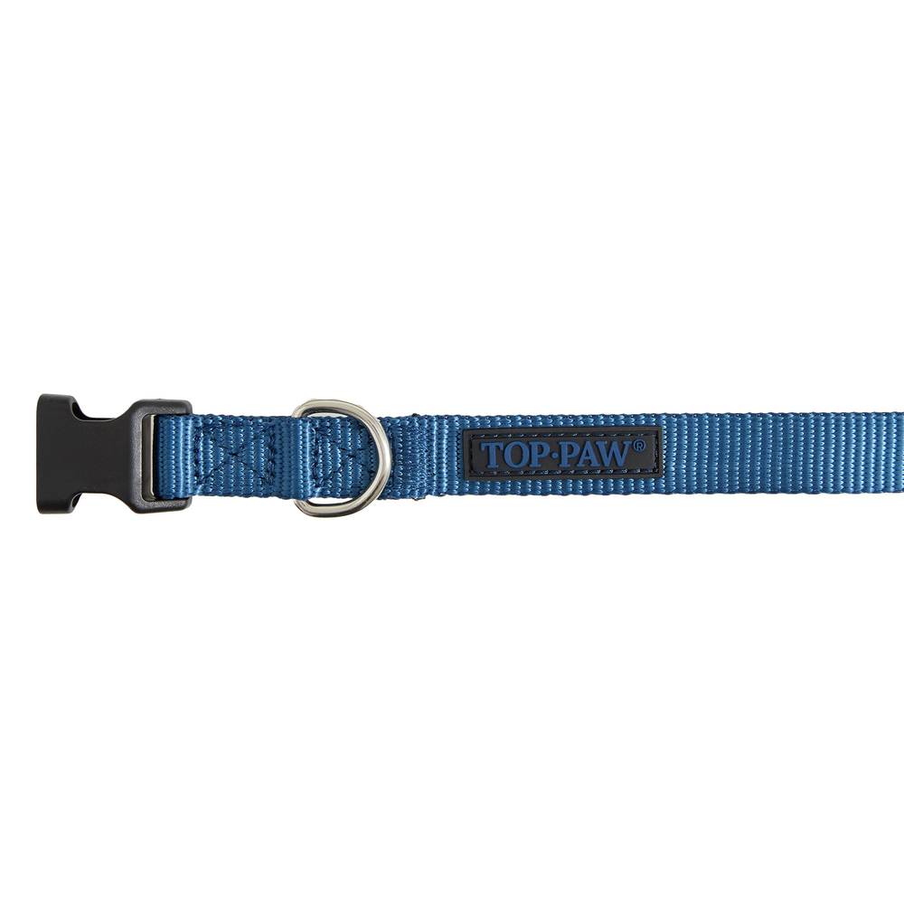 Top Paw® Signature Adjustable Dog Collar (Color: Navy, Size: Medium)