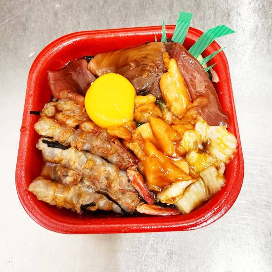 ポセイ丼 Kanazawa Kaisen-don Oumicho Tototo Poseidon - Hokutetsu