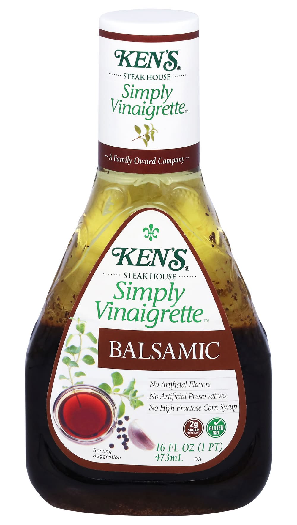 Ken's Steak House Simply Vinaigrette Balsamic Dressing (16 fl oz)