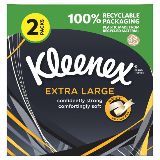 Kleenex XL, Compact Twin Tissue Box (2 pack)