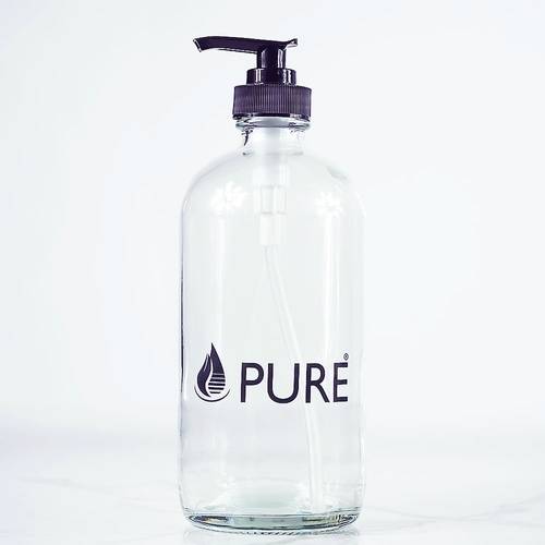 Pure Glass Bottle with Pump