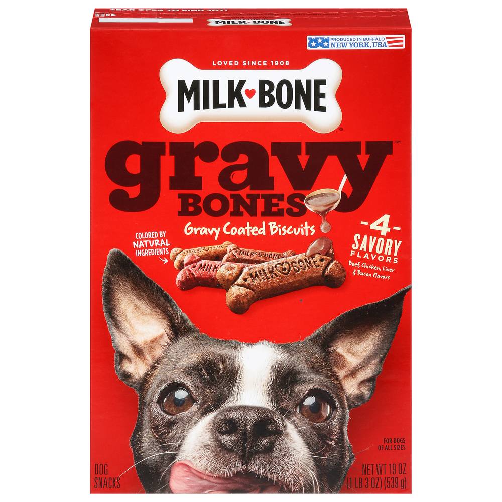 Milk-Bone Gravy Bones Coated Biscuits Dog Snacks