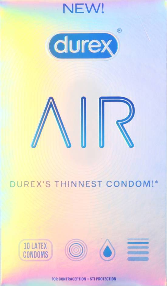 Durex Air Extra Thin Latex Condoms (10 ct)