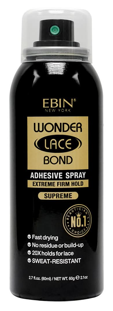 Ebin Wonder Lace Bond Adhesive Spray Extreme Firm Hold (2.7 fl oz)