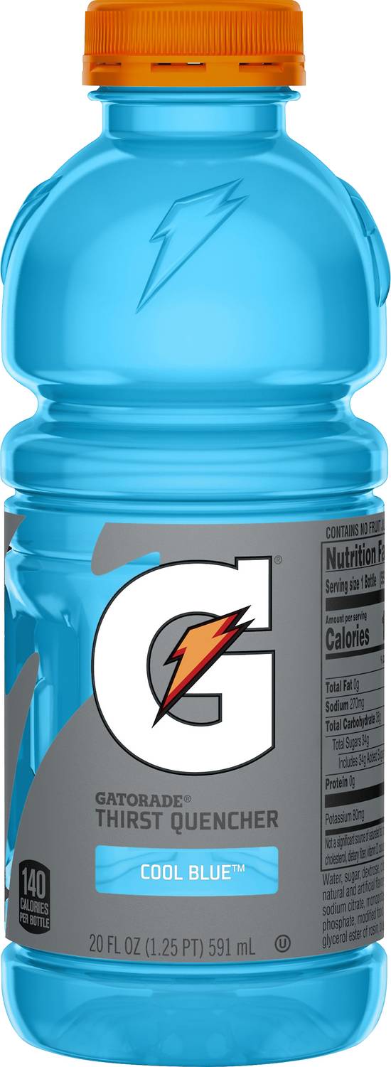Gatorade Thirst Quencher Electrolyte Sports Drink (20 fl oz) ( cool blue)