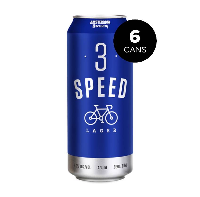 Amsterdam 3 Speed Lager  (6 Cans, 473ml)