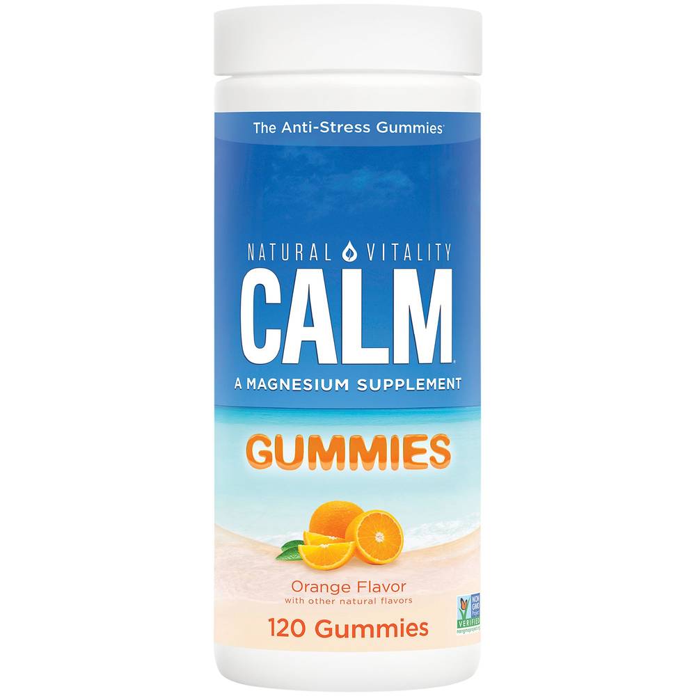 CALM Magnesium Supplement Gummies, Orange (120 ct)