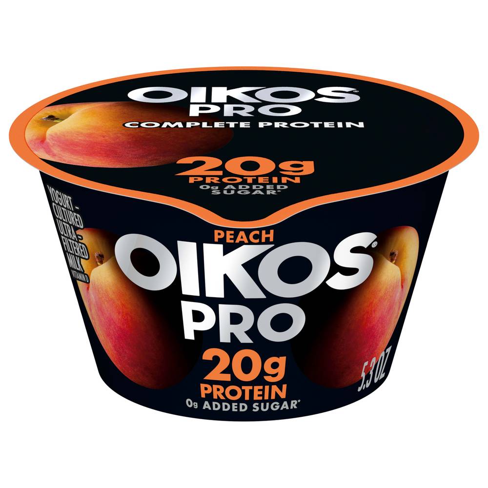 Oikos Pro Peach Flavored Yogurt (5.3 oz)