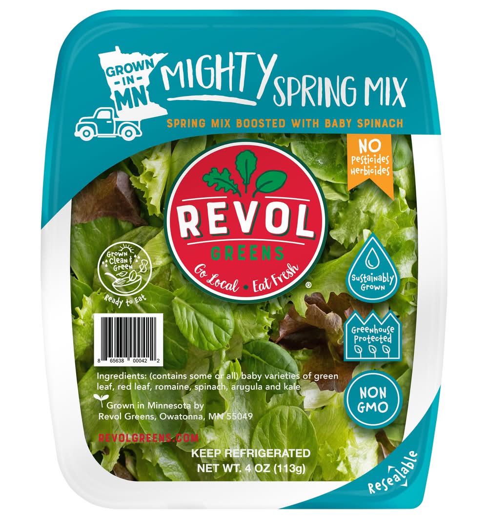 Revol Greens Mighty Spring Mix Boosted With Baby Spinach (4.5 oz)
