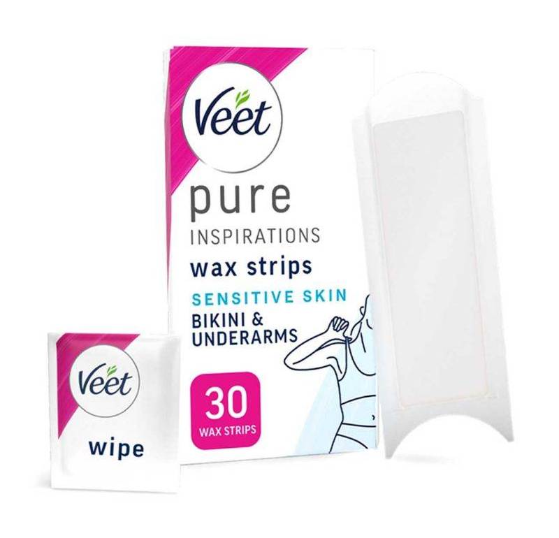 Veet Sensitive Skin Pure Inspirations Cold Wax Strips (30 pack)