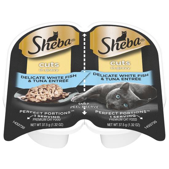 Sheba Perfect Portions Whitefish & Tuna Cuts in Gravy Cat Food (2 ct)