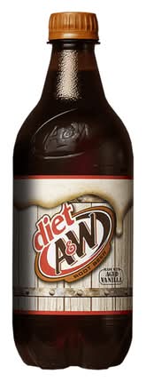 Diet A & W Root Beer Caffeine Free 20 oz Bottle