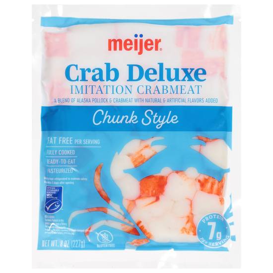 Meijer Crab Deluxe Imitation Crabmeat Chunks (8 oz)