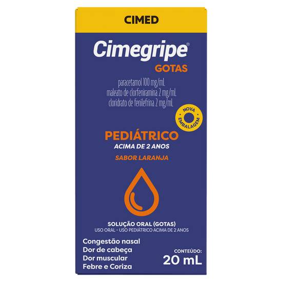 Cimed cimegripe pediátrico em gotas (20 ml)