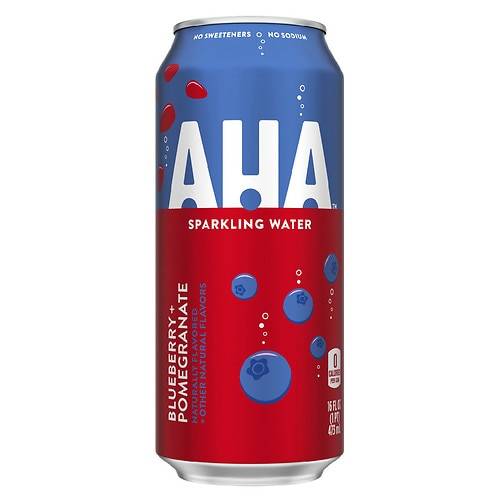 AHA Sparkling Water, Blueberry + Pomegranate Blueberry Pomegranate - 16.0 oz