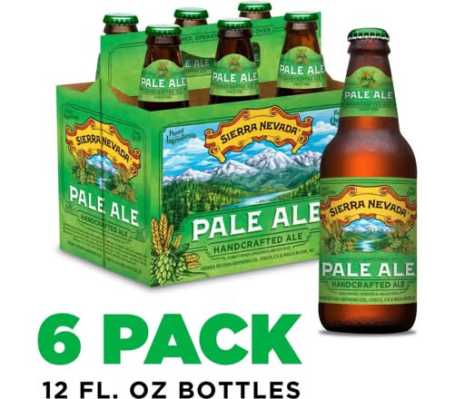 Sierra Nevada Pale Ale 6 Pack 12 oz Bottles