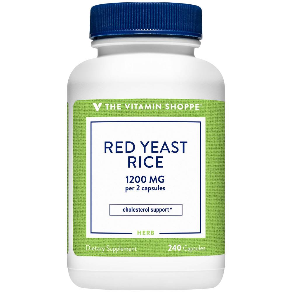 Red Yeast Rice - Cholesterol Support - 1,200 Mg (240 Capsules)
