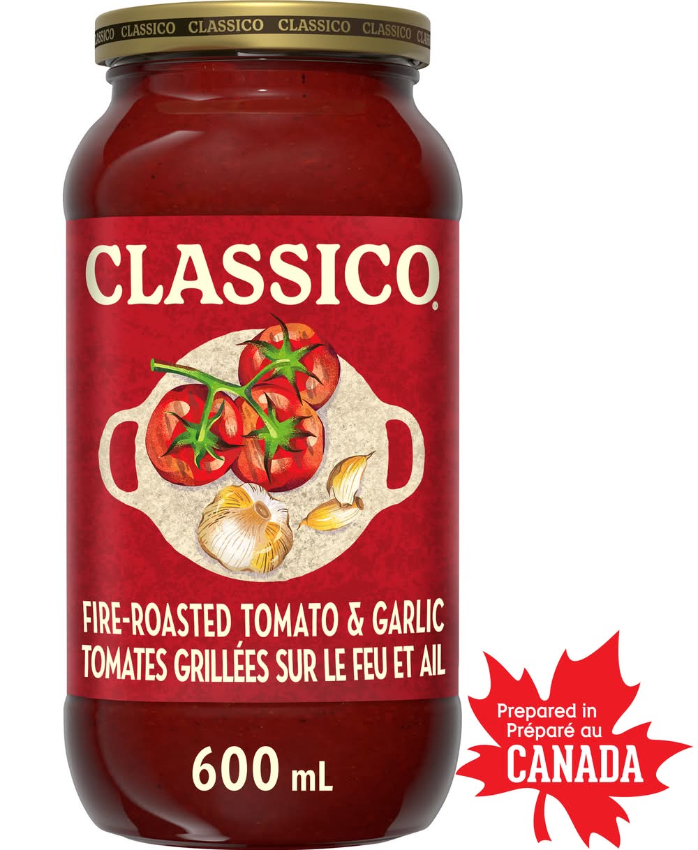 Classico Fire-Roasted Tomato & Garlic Pasta Sauce (600 ml)