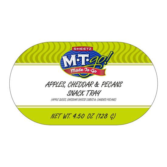 MTgo! Apples, Pecans & Cheddar Cheese Snack Tray 4.75oz