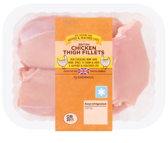 Sainsbury's British Chicken Thigh Fillets (320g)