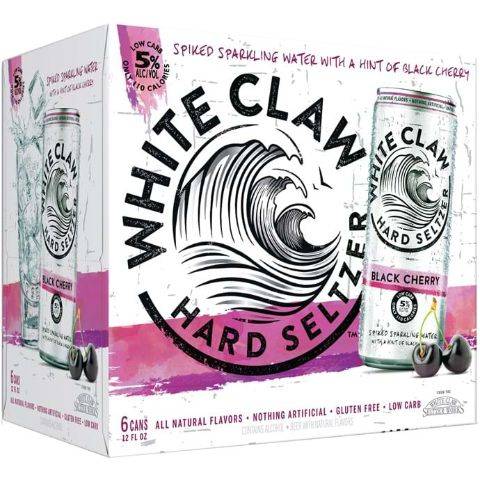 White Claw Black Cherry Hard 6 Pack 12oz Can