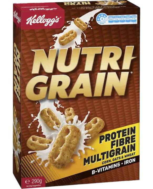 Kelloggs Cereal Nutri Grain 290gm