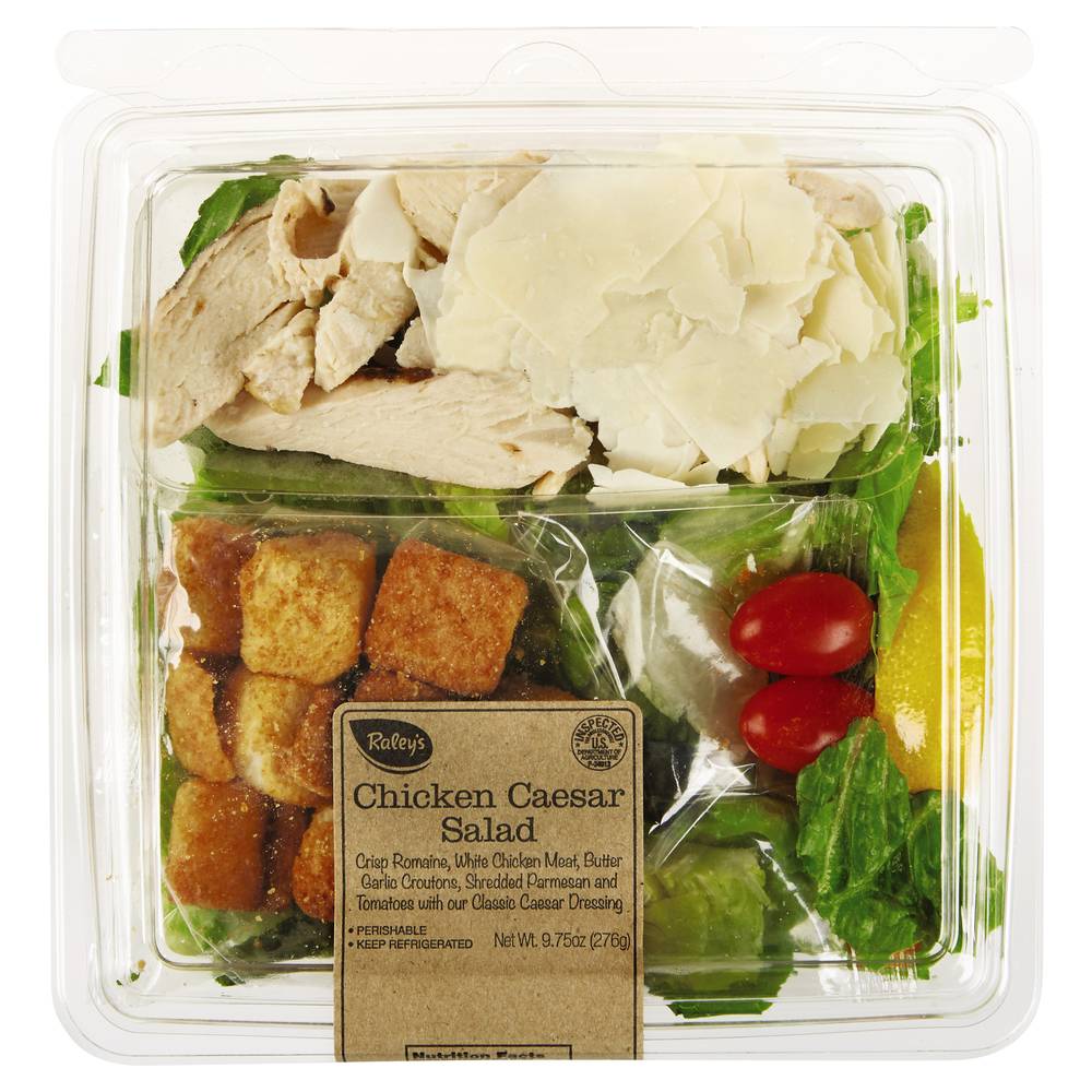 Raley'S Ready-To-Go Chicken Caesar Salad 9.25 Oz