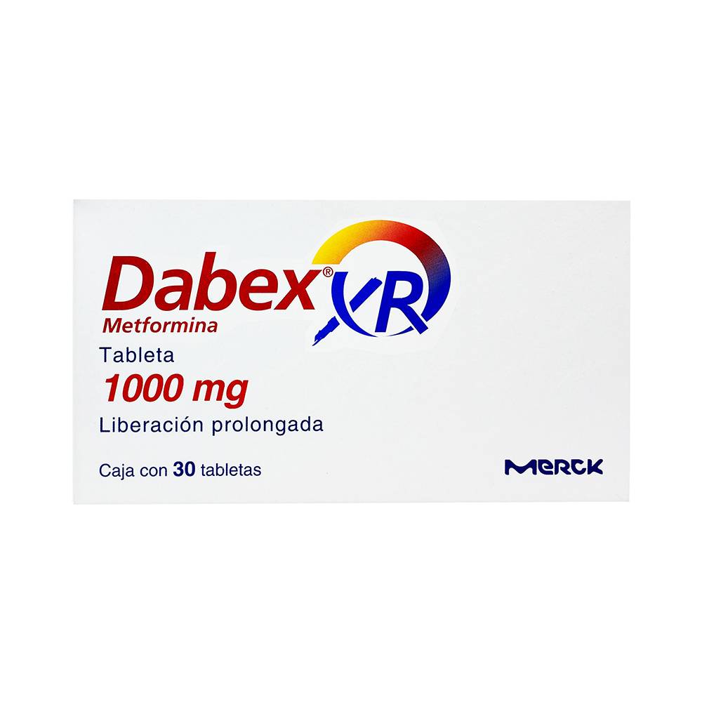 Merck · Dabex xr metformina tabletas 1000 mg (30 un)