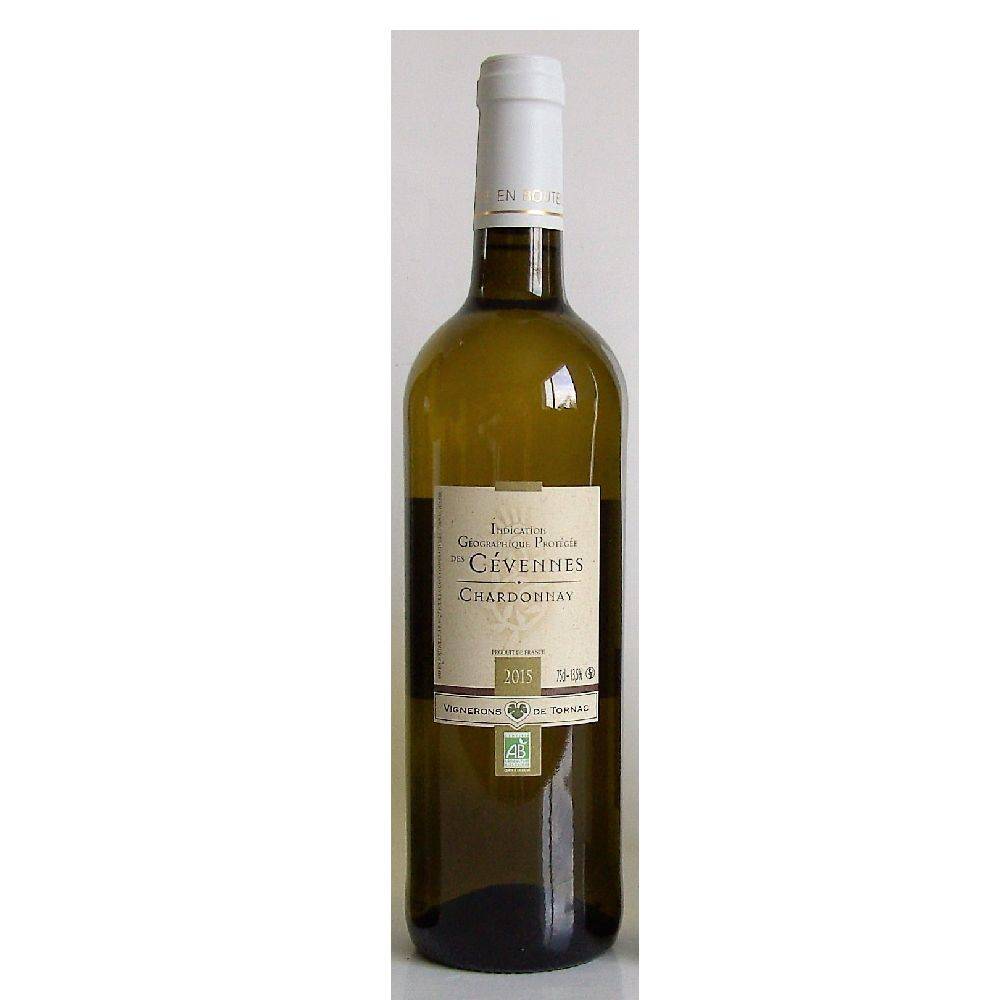 Vignerons de Tornac - Vin blanc igp cévennes chardonnay, 2015 (750ml)