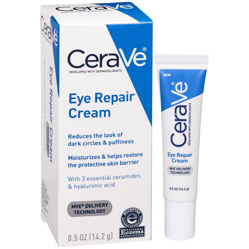 Cerave Eye Repair Cream For Dark Circles And Puffiness, 0.5 Oz