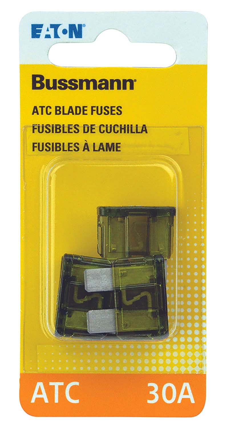 Bussmann 30 Amps Atc Green Blade Fuse 5 Pk