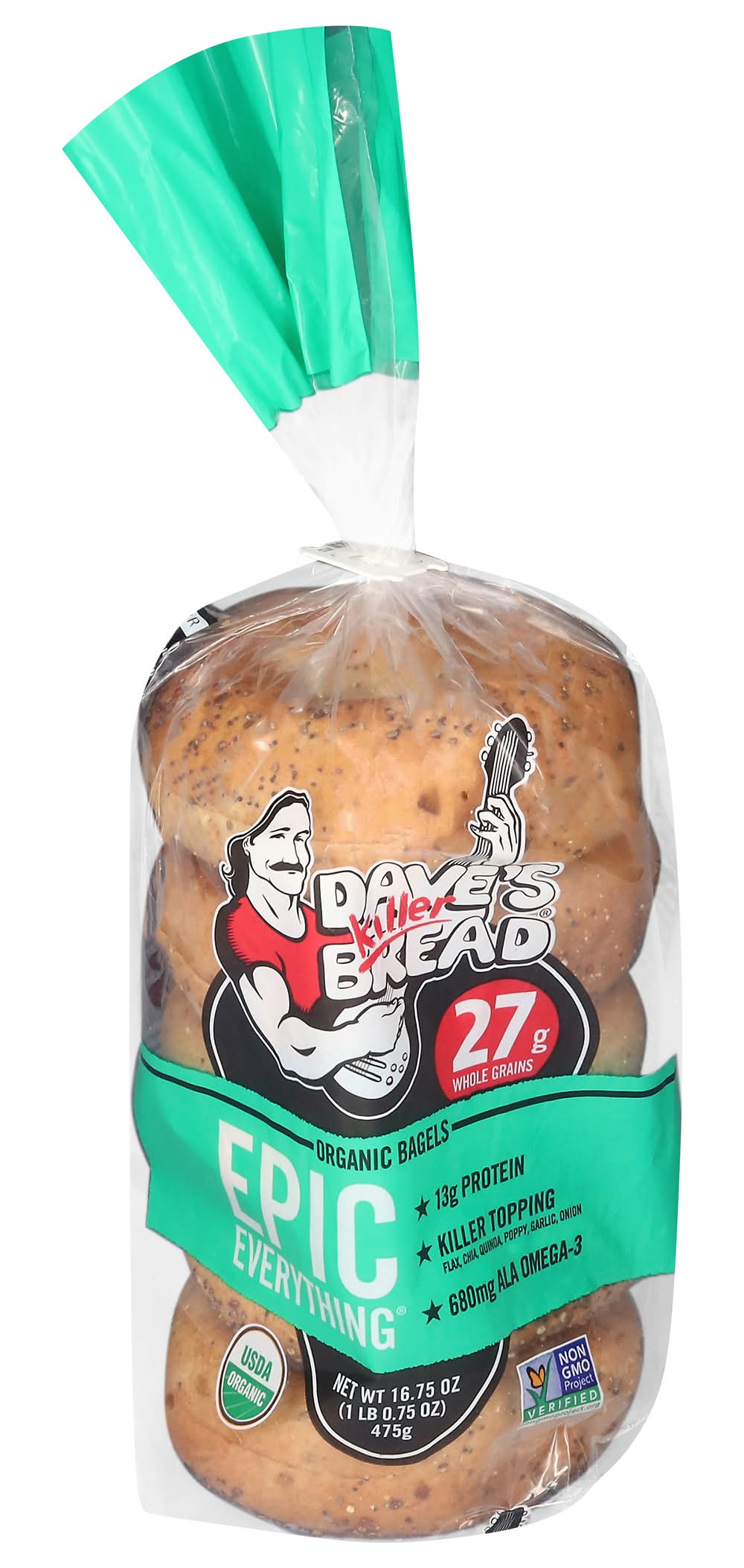 Dave's Killer Bread Epic Everything Organic Bagels (16.75 oz)