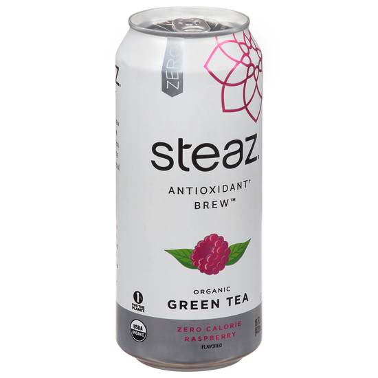 Steaz Zero Green Tea (16 fl oz) (raspberry)