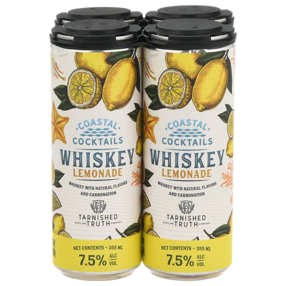 Coastal Cocktails Tranished Truth Whiskey Lemonade (355ml can)