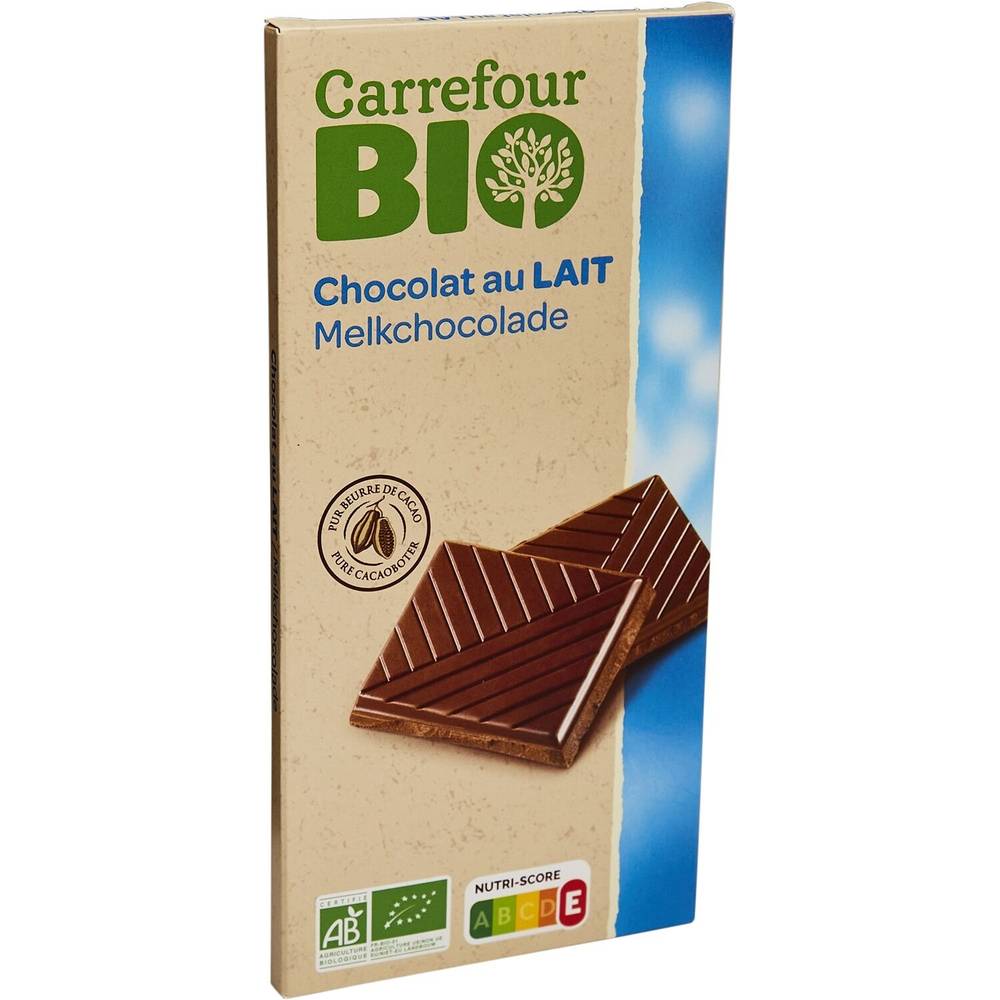 Carrefour Bio - Chocolat au lait