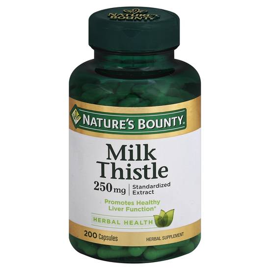 Nature's Bounty Milk Thistle 250 mg Supplement