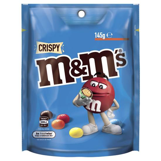 M&m's Crispy Chocolate Medium Bag 145g